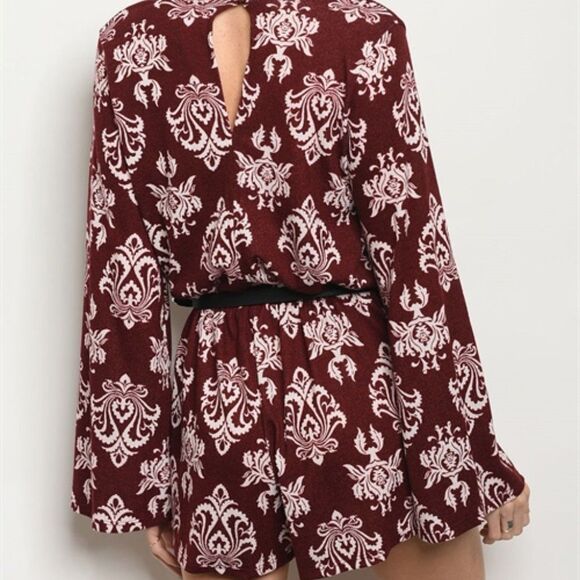 Fall Romper | Romper | Long Sleeve Romper - Picture 2 of 3